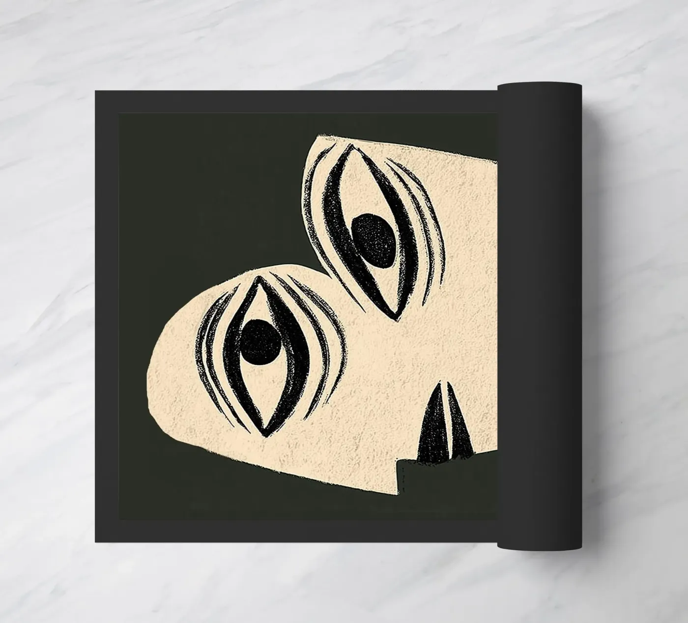 Mask doormat by Hugo