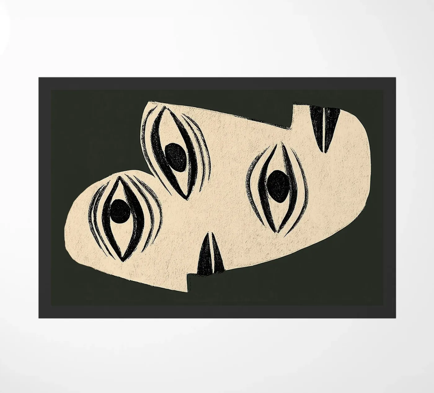 Mask doormat by Hugo