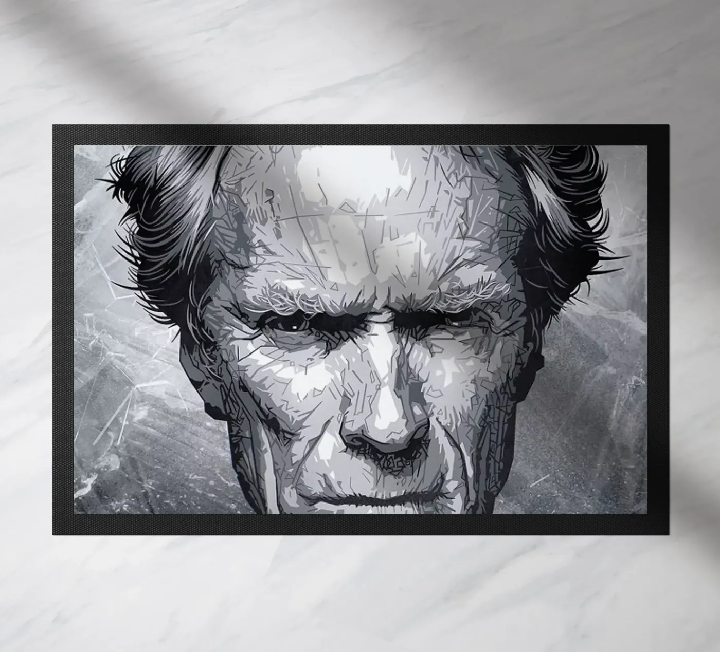 Clint doormat by Tomasz Zawistowski