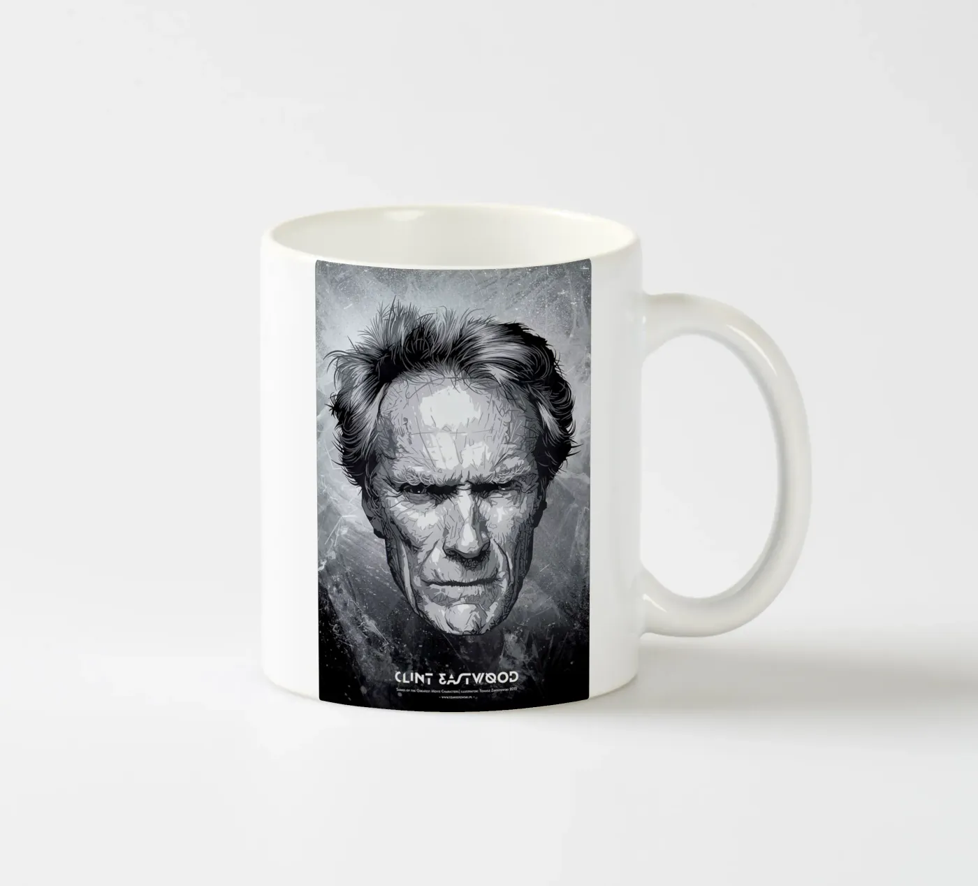 Clint ceramic mug by Tomasz Zawistowski