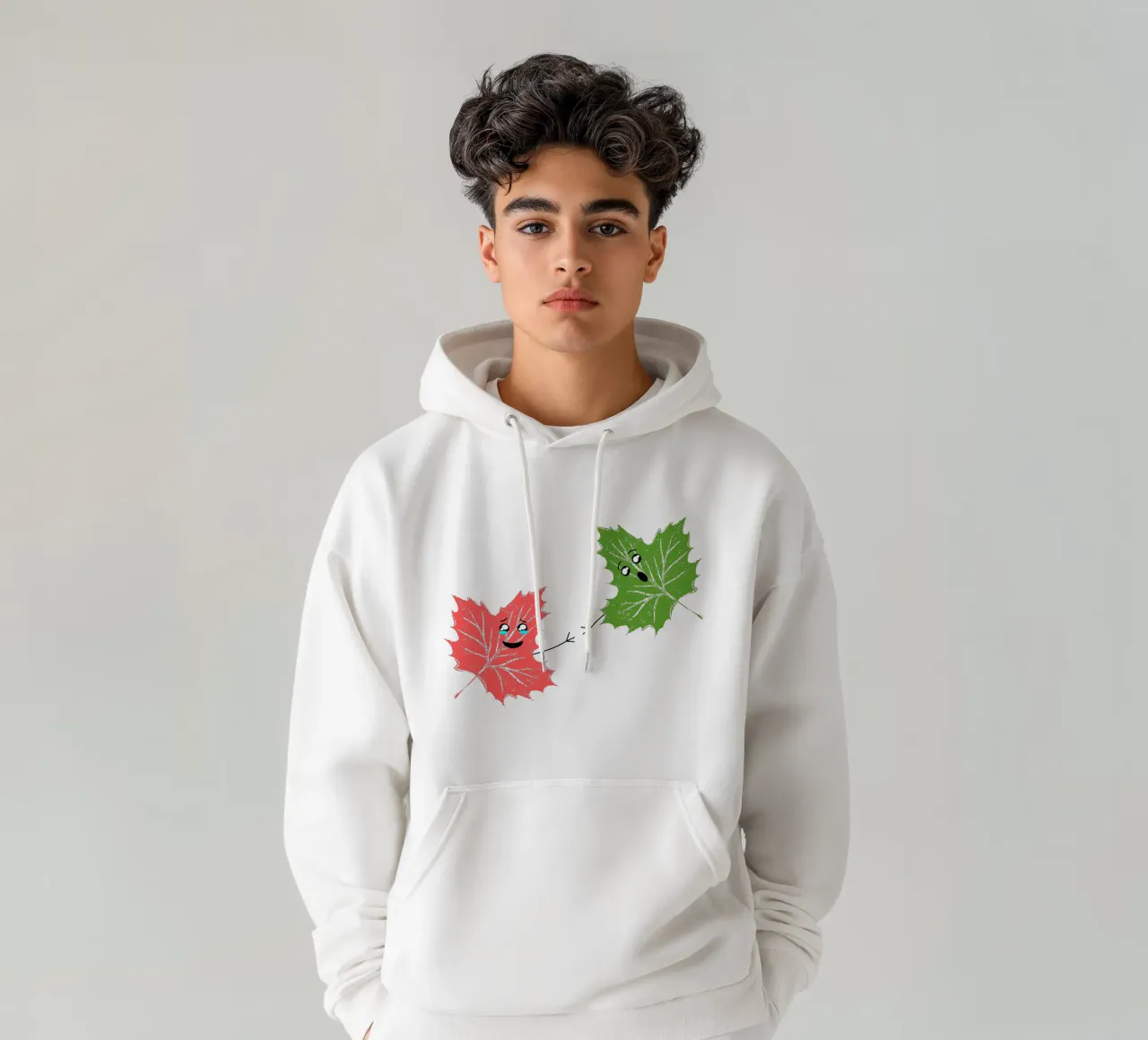 Un autunno d'autunno felpa con cappuccio da sillyindustries