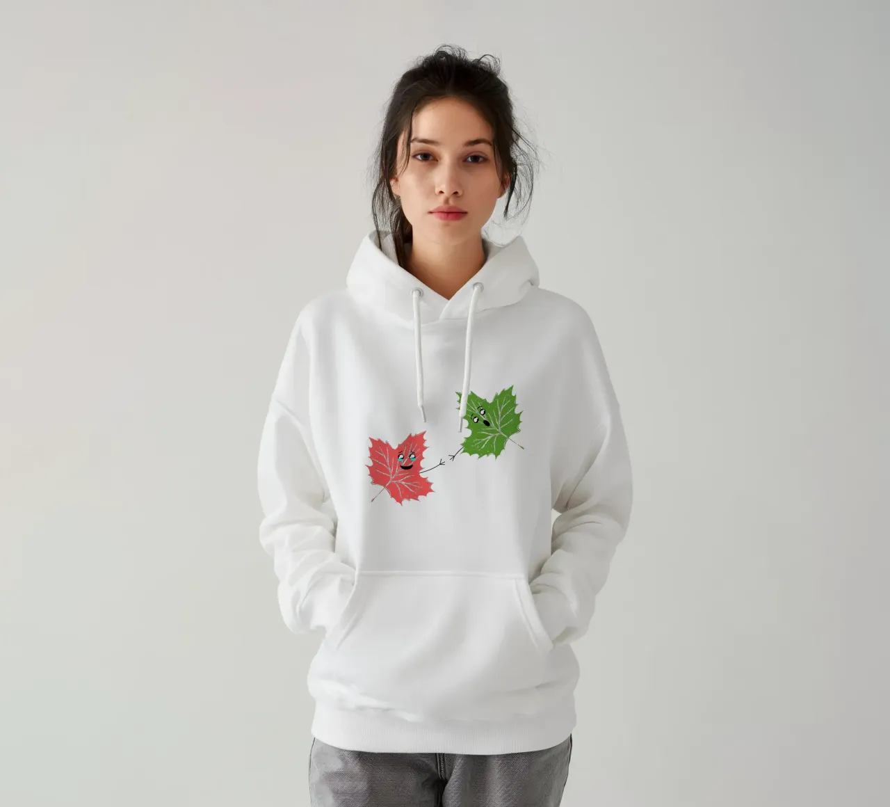 Un autunno d'autunno felpa con cappuccio da sillyindustries