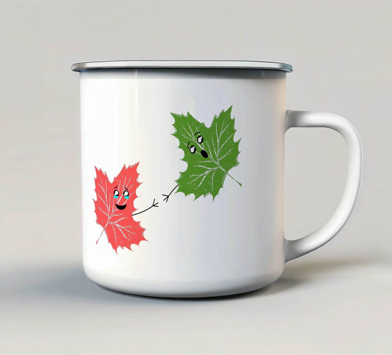 Un autunno d'autunno tazza in smalto da sillyindustries