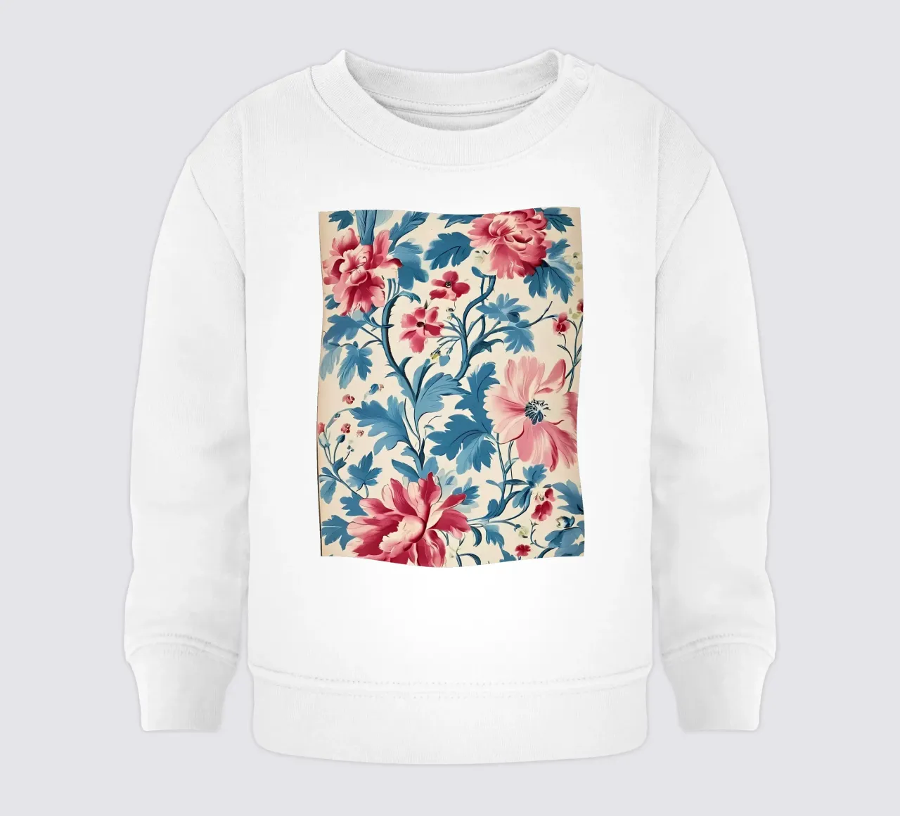 Carta da parati con arazzo floreale romantico felpa neonato da Artistic-shop