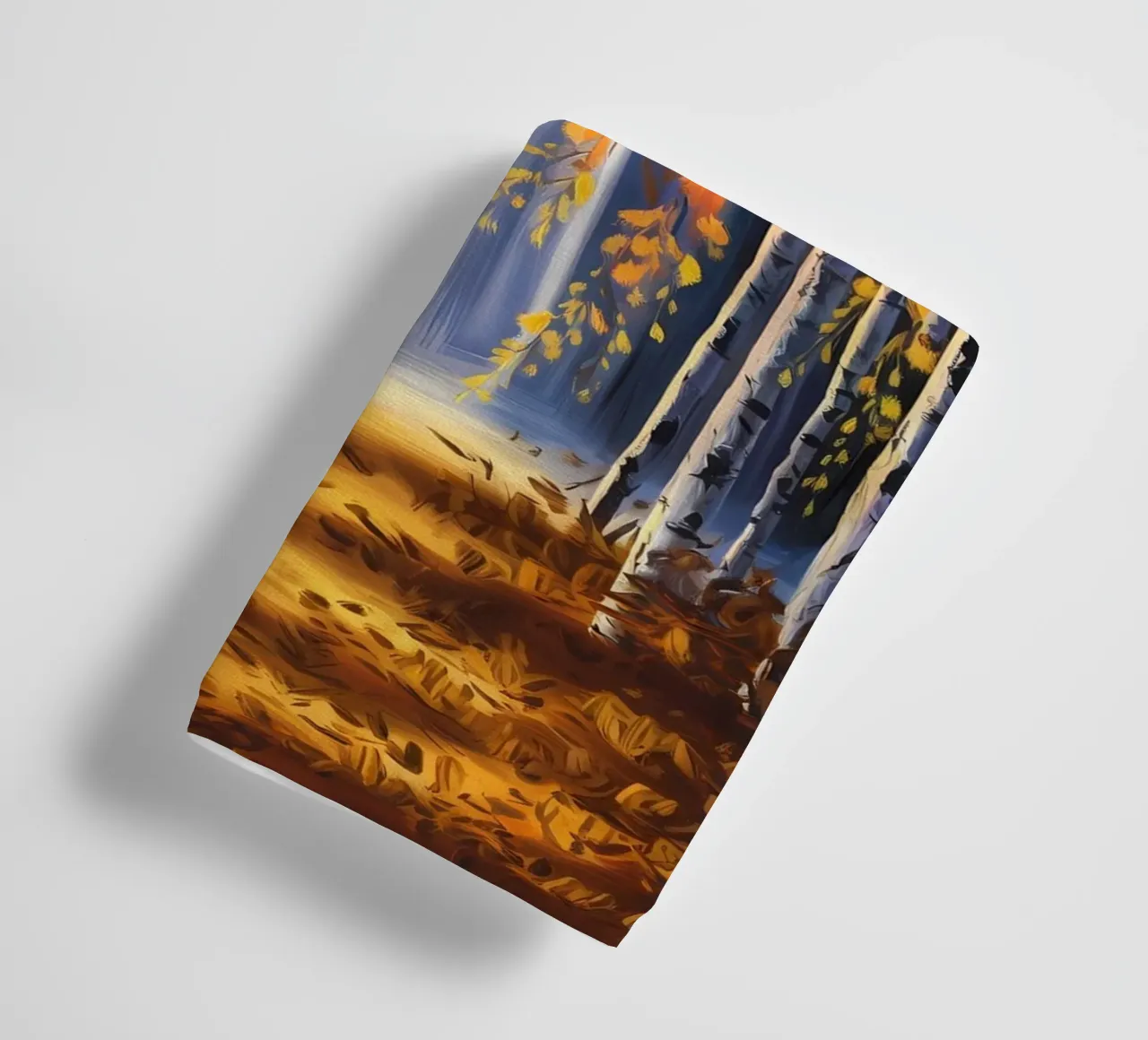 Golden Autumn Path towel by Artistic-shop