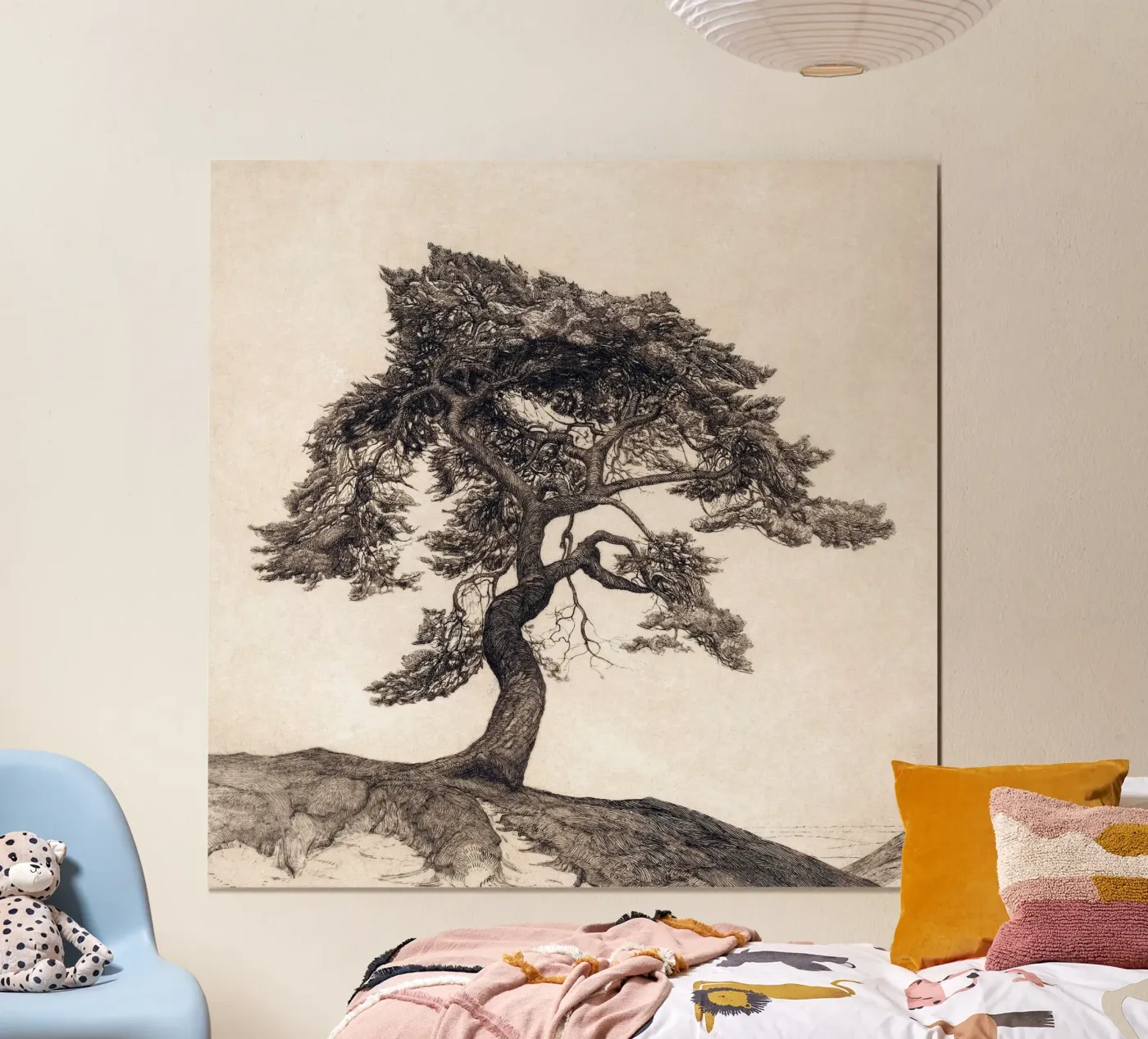 Pine Tree Landscape poster by Apolo Prints