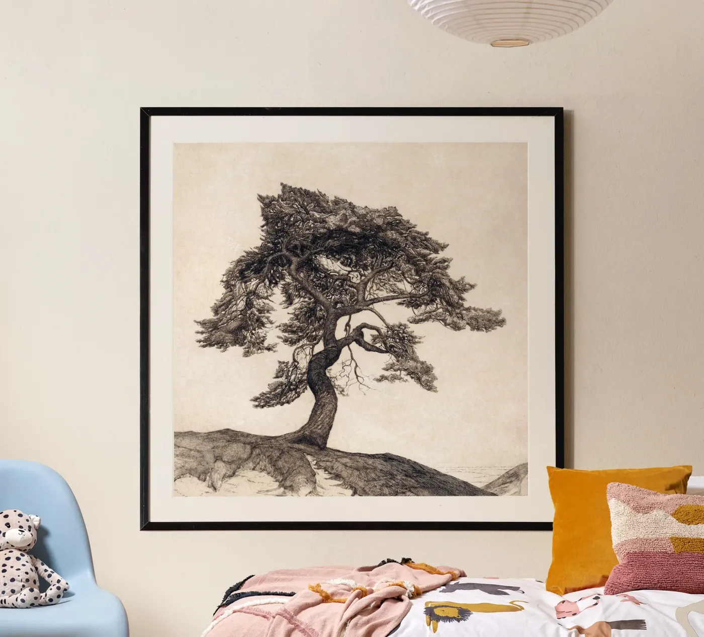 Pine Tree Landscape poster by Apolo Prints
