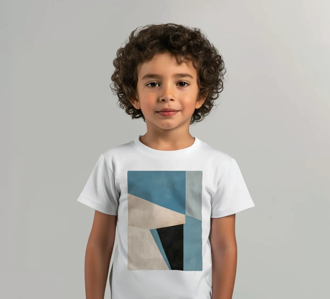 Blue Geometry t-shirt bambini da Hugo