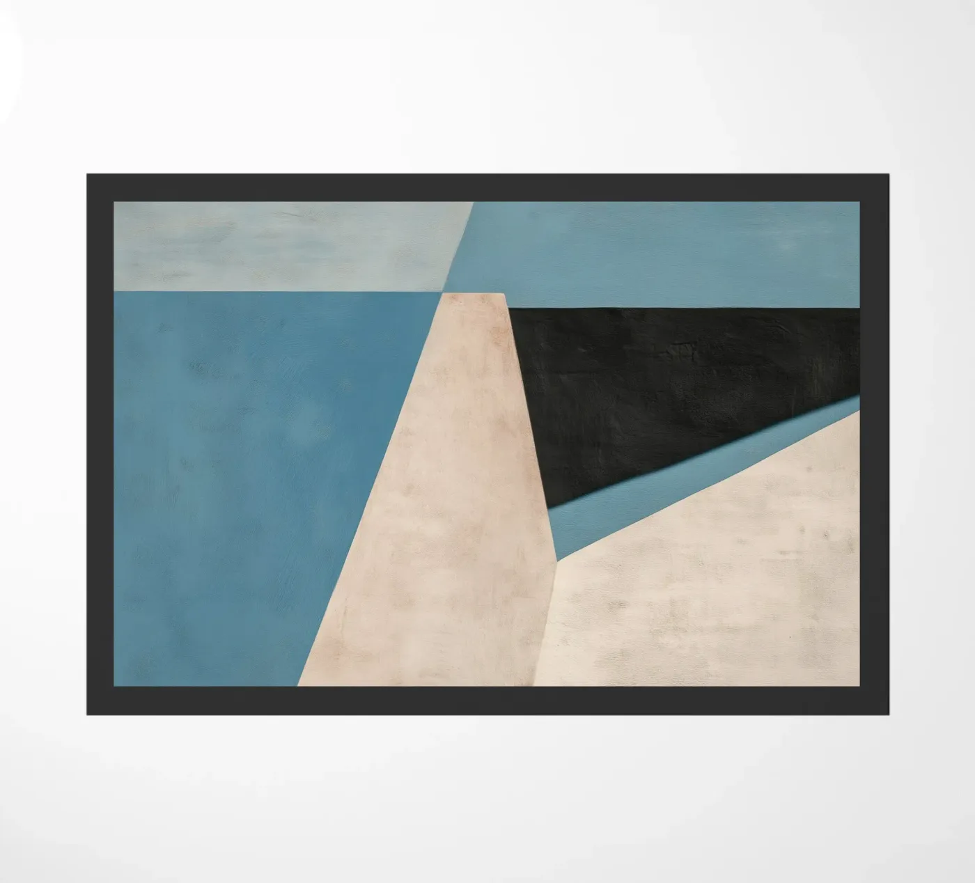 Blue Geometry doormat by Hugo