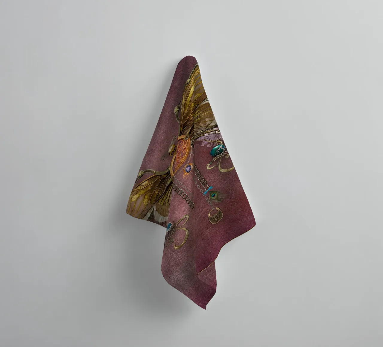 Steampunk Butterfly Collage towel by Eva Nev