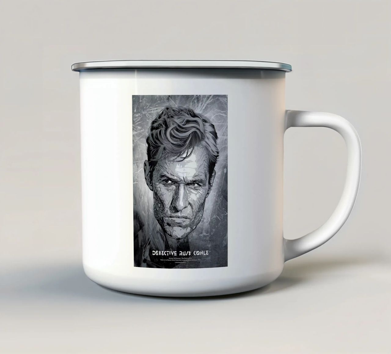 Detective tazza in smalto da Tomasz Zawistowski