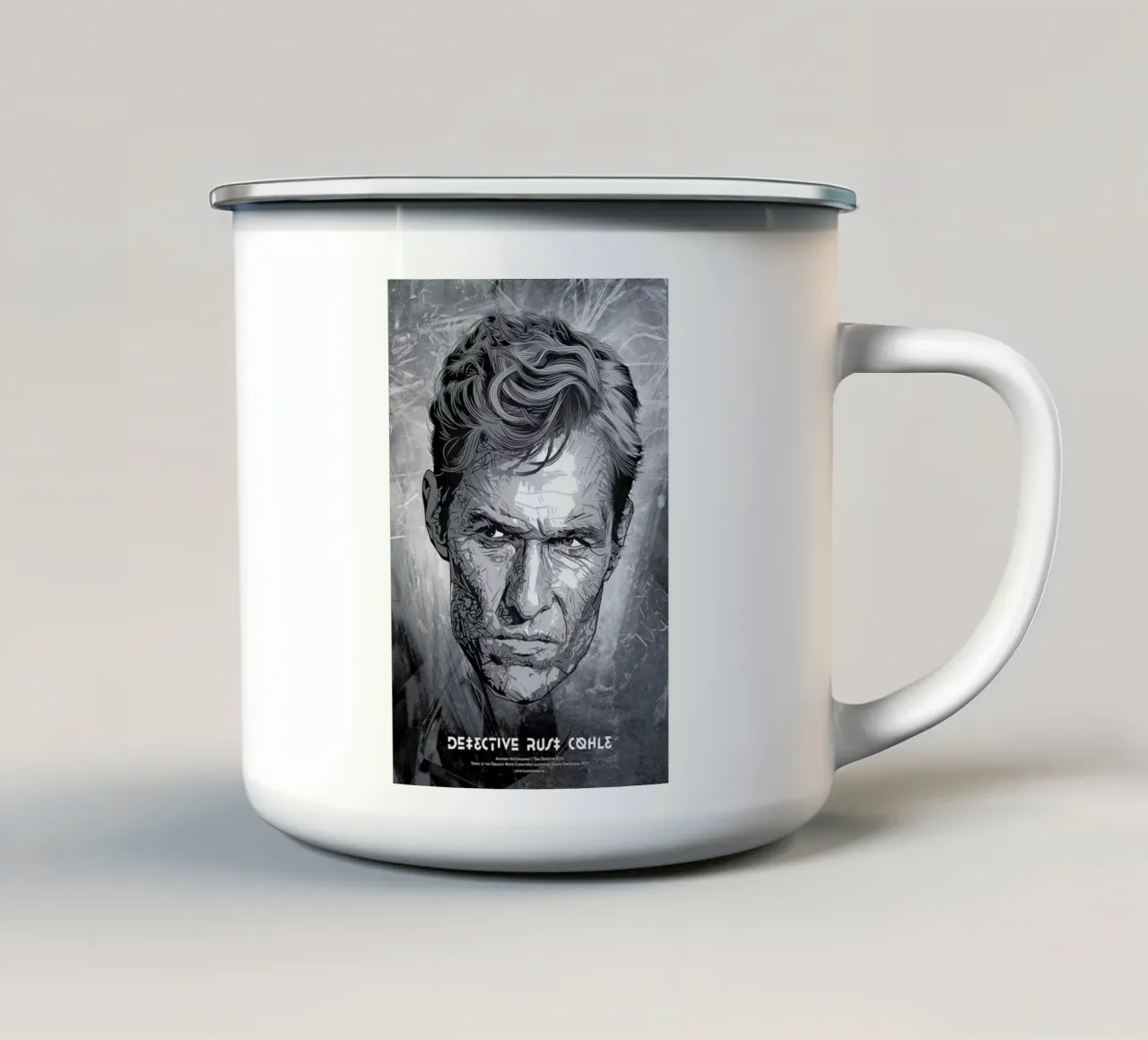 Detective tazza in smalto da Tomasz Zawistowski