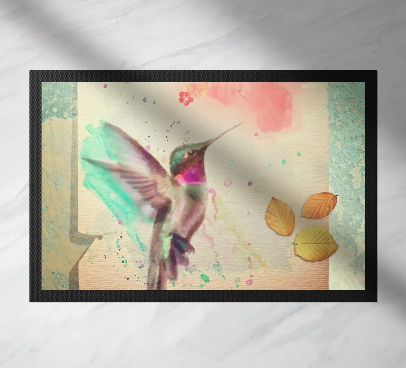 Colibrì e ibisco zerbino da Eva Nev