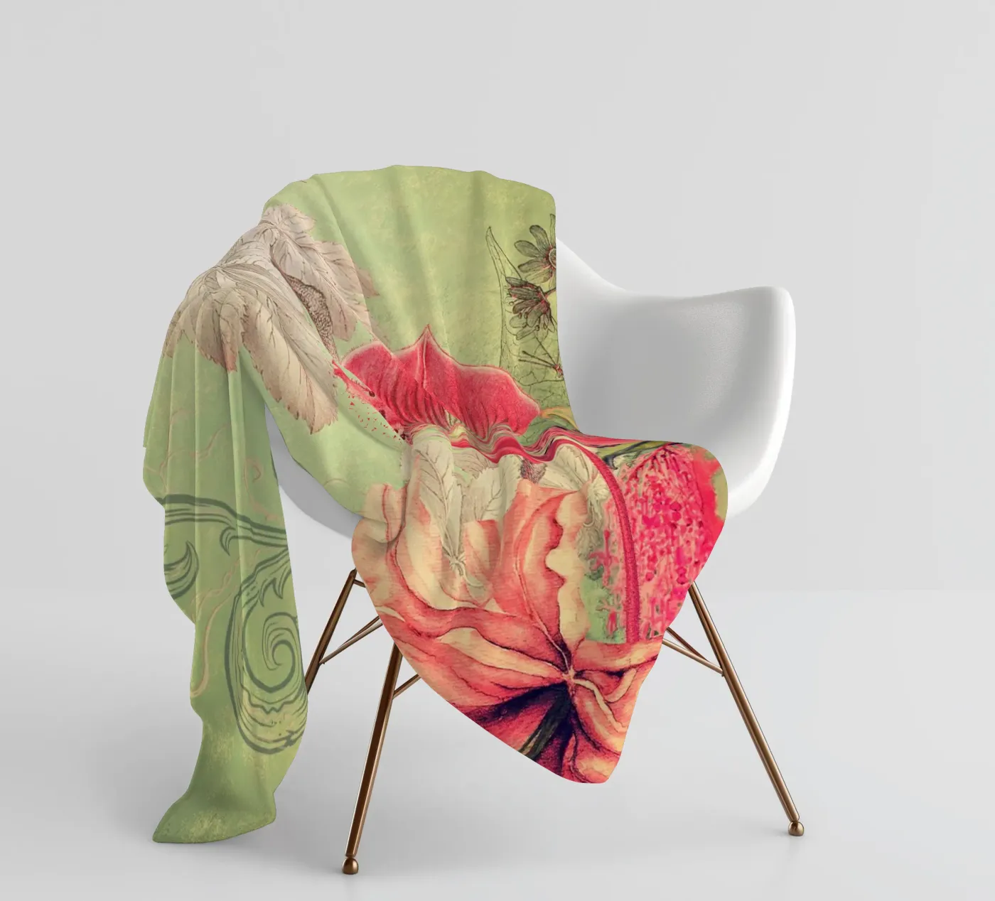 Liedjestuin Collage fleecedeken van Eva Nev