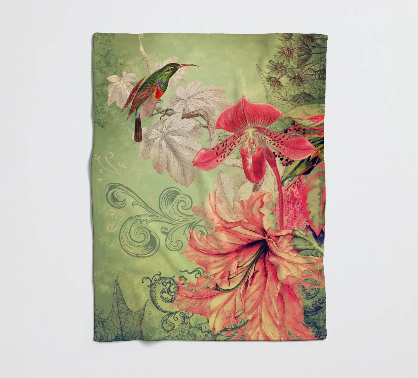 Liedjestuin Collage fleecedeken van Eva Nev