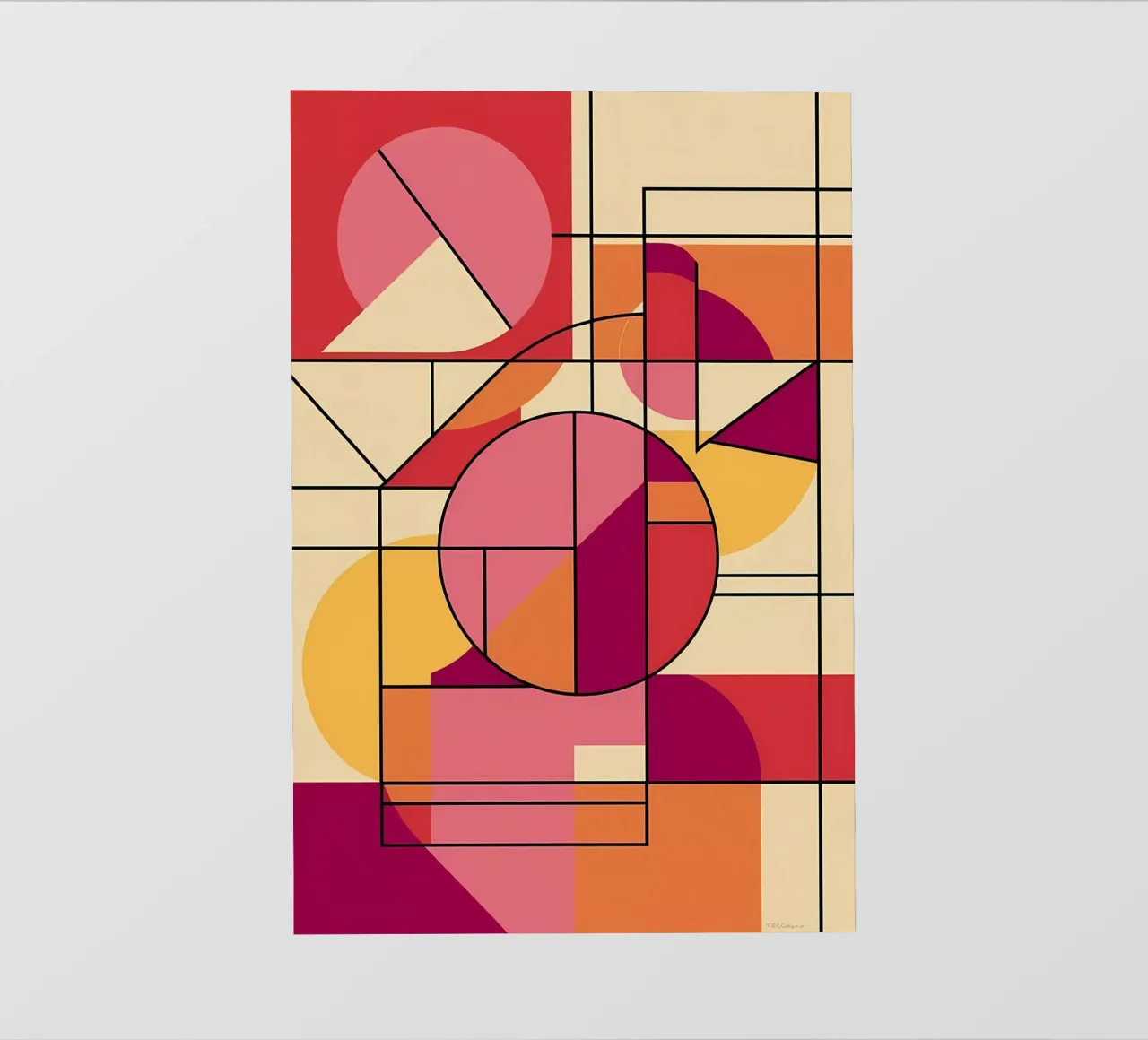 Armonia geometrica telo in pvc da Artistic-shop