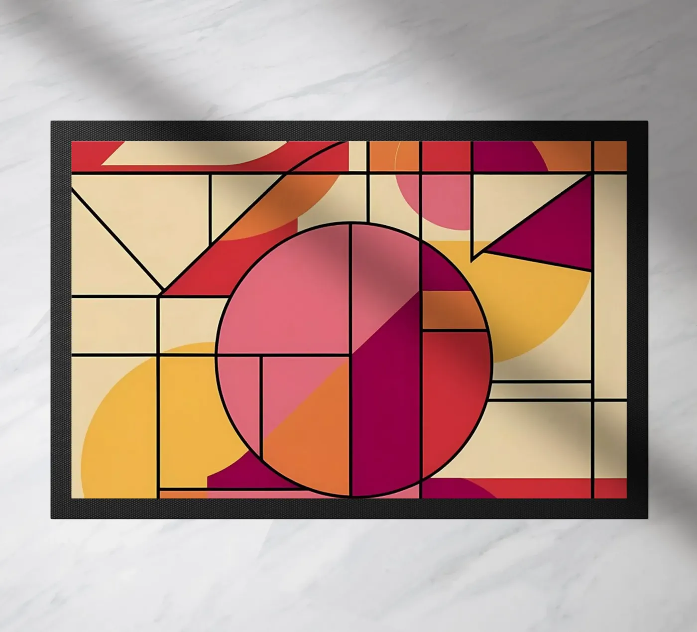 Geometric Harmony doormat by Artistic-shop