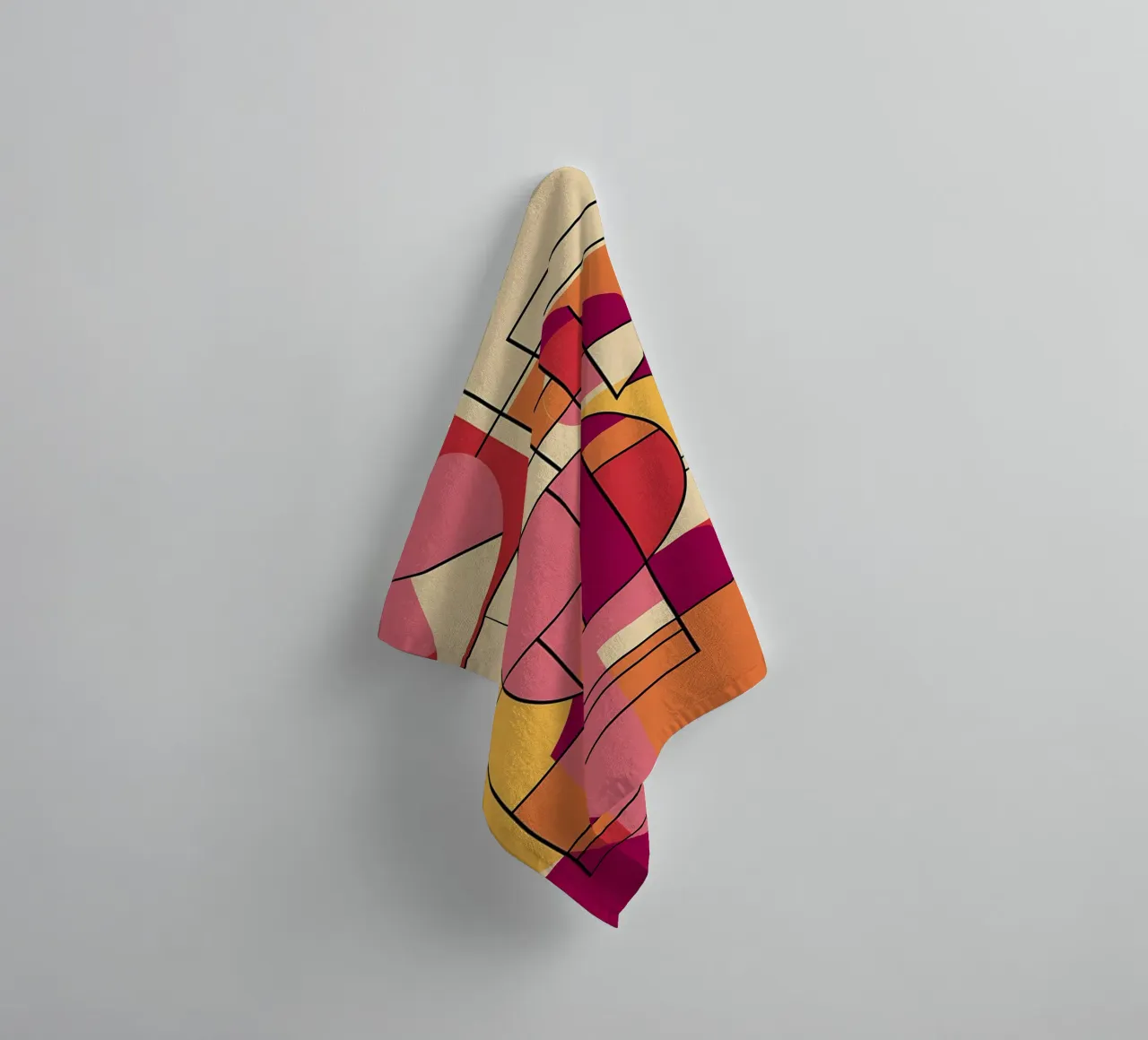Geometric Harmony towel by Artistic-shop