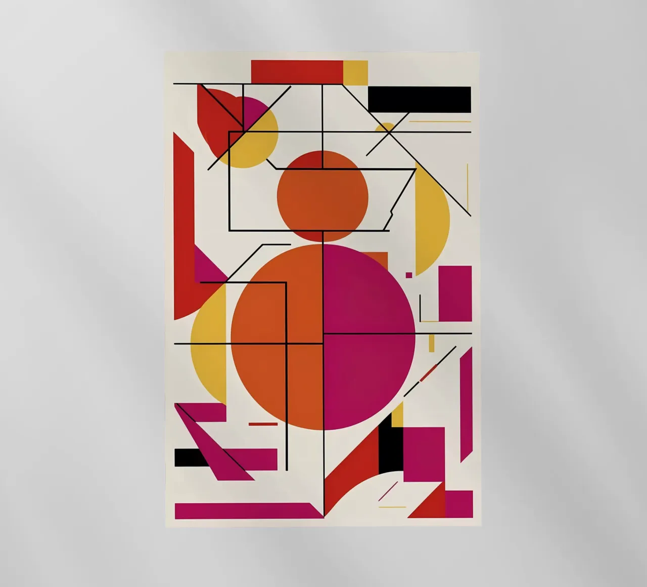 Dynamisches Duo: Ein lebendiger abstrakter Kunstdruck Backlit Folie von Artistic-shop