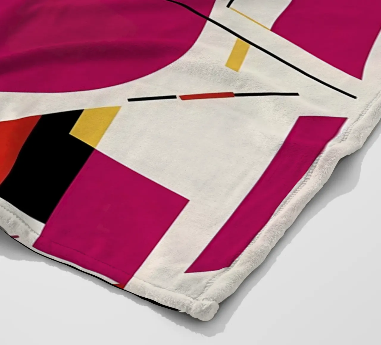 Dynamic Duo: A Vibrant Abstract Art Print fleece blanket by Artistic-shop