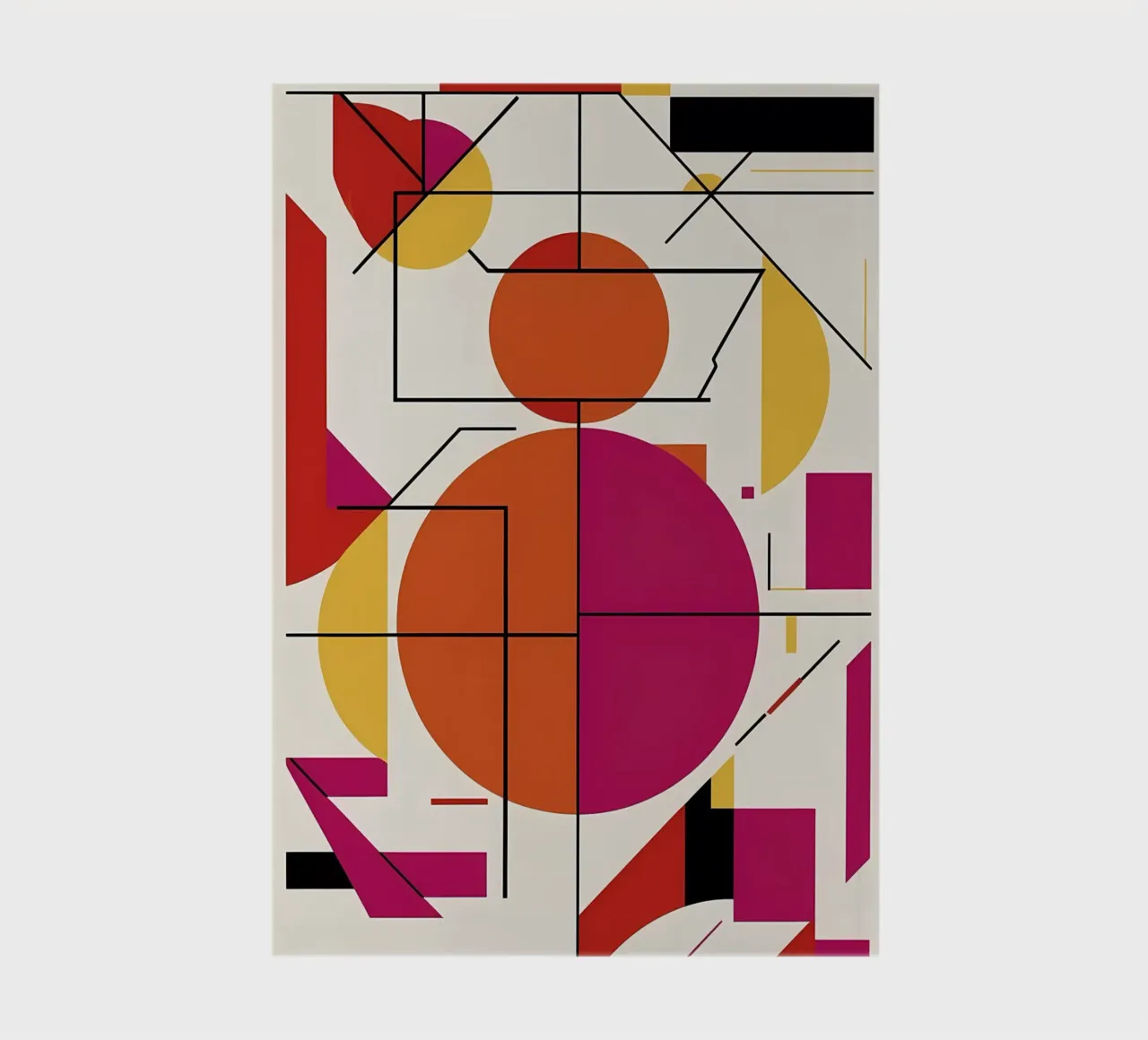 Dynamic Duo: A Vibrant Abstract Art Print notebook by Artistic-shop