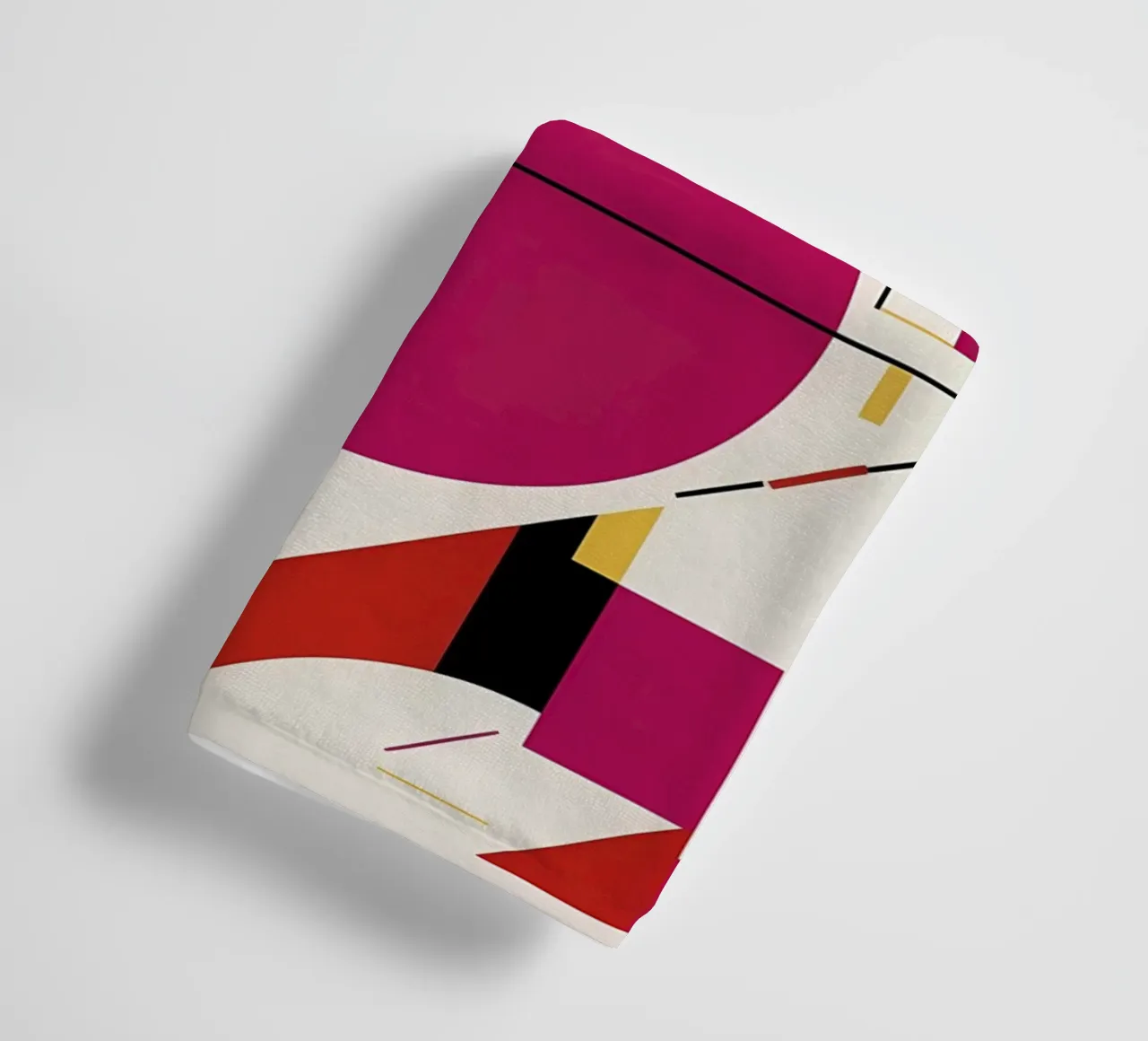 Dynamic Duo: A Vibrant Abstract Art Print towel by Artistic-shop