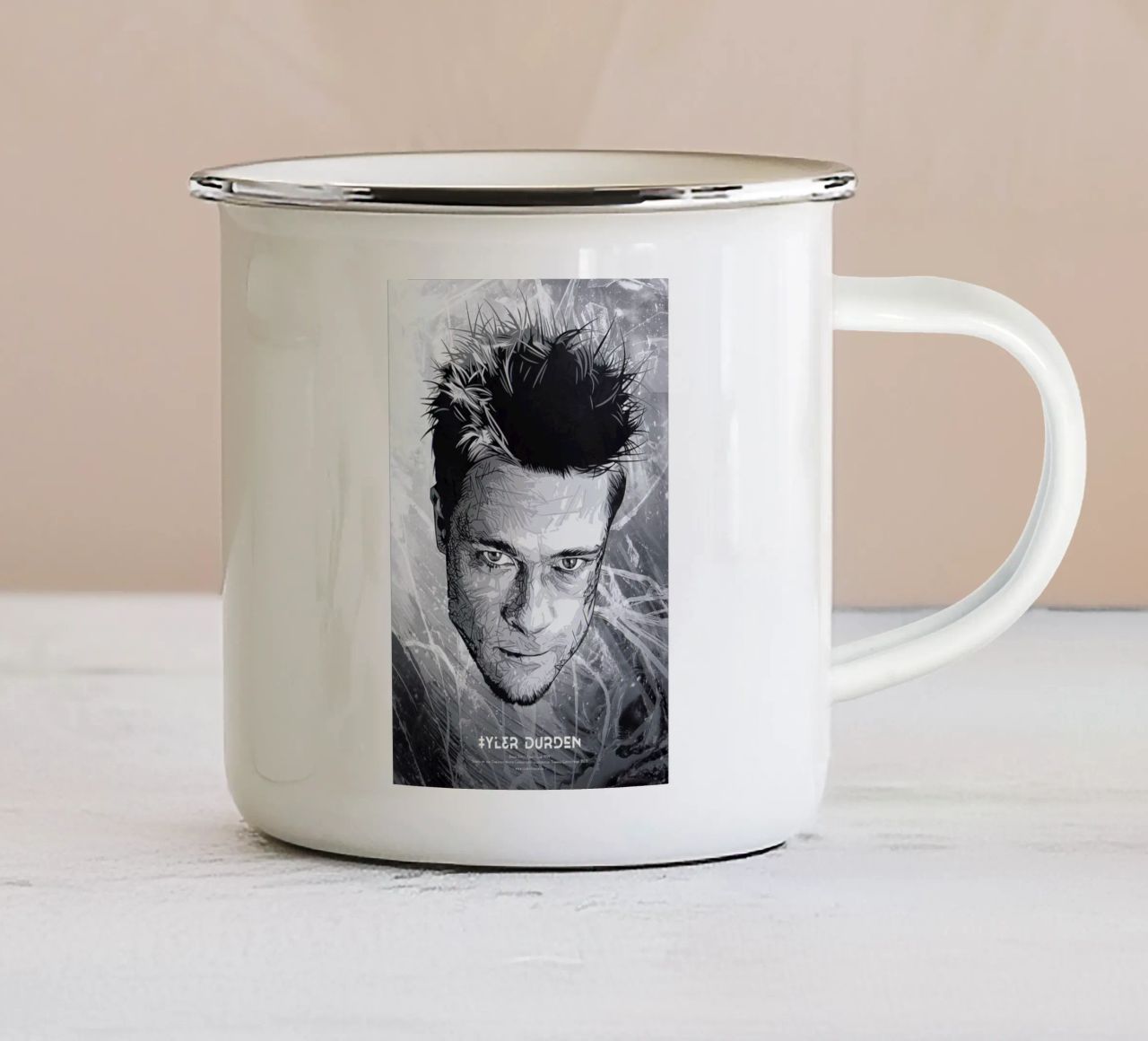 Tyler tazza in smalto da Tomasz Zawistowski
