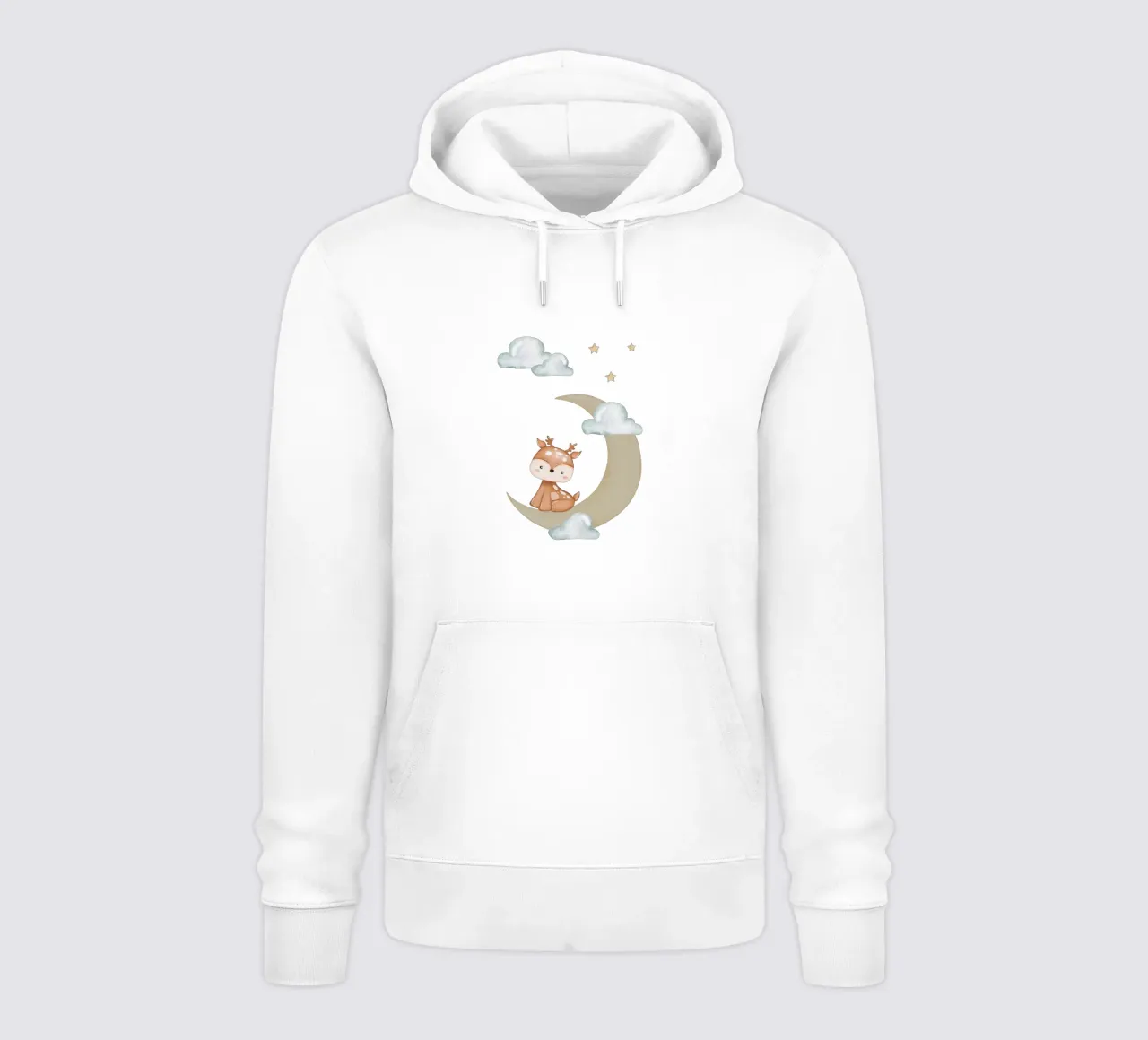 Cervi al chiaro di luna felpa con cappuccio da Doodle Dreams Art
