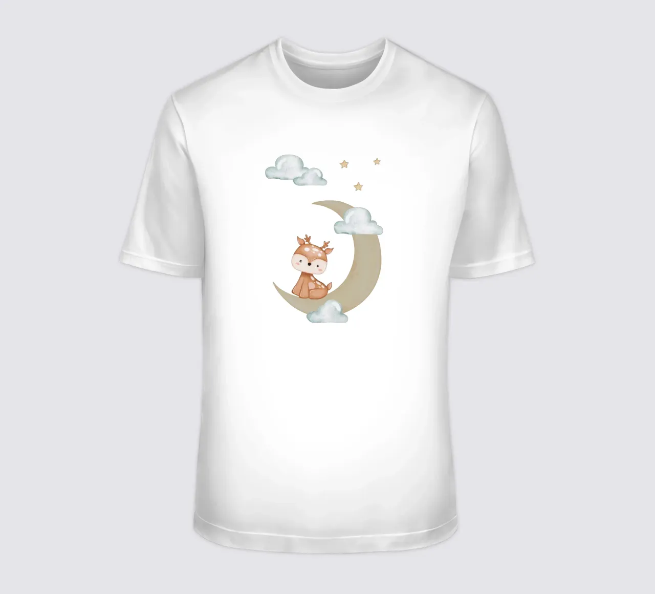 Cervi al chiaro di luna t-shirt da Doodle Dreams Art