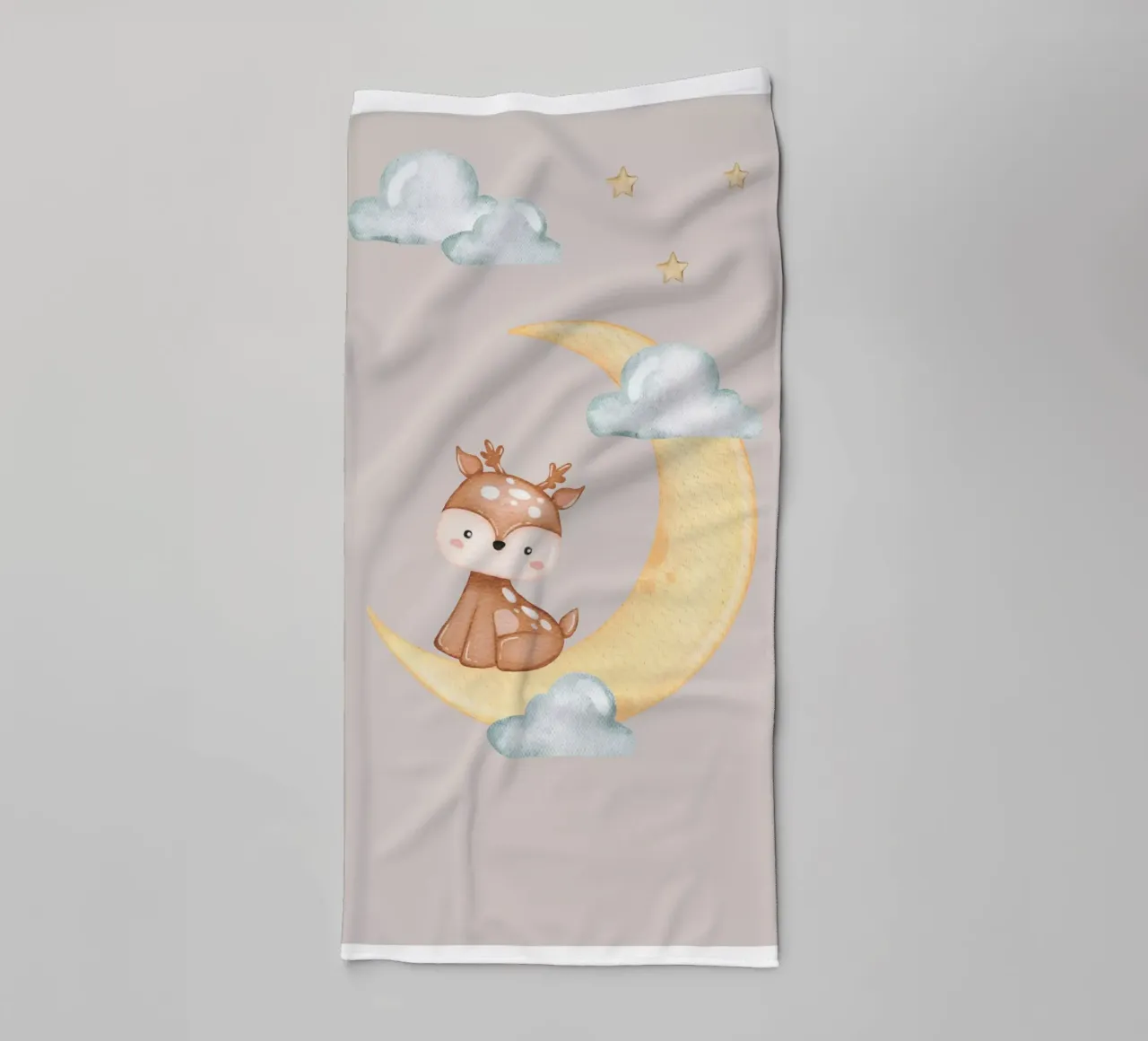 Cervi al chiaro di luna asciugamano da bagno da Doodle Dreams Art