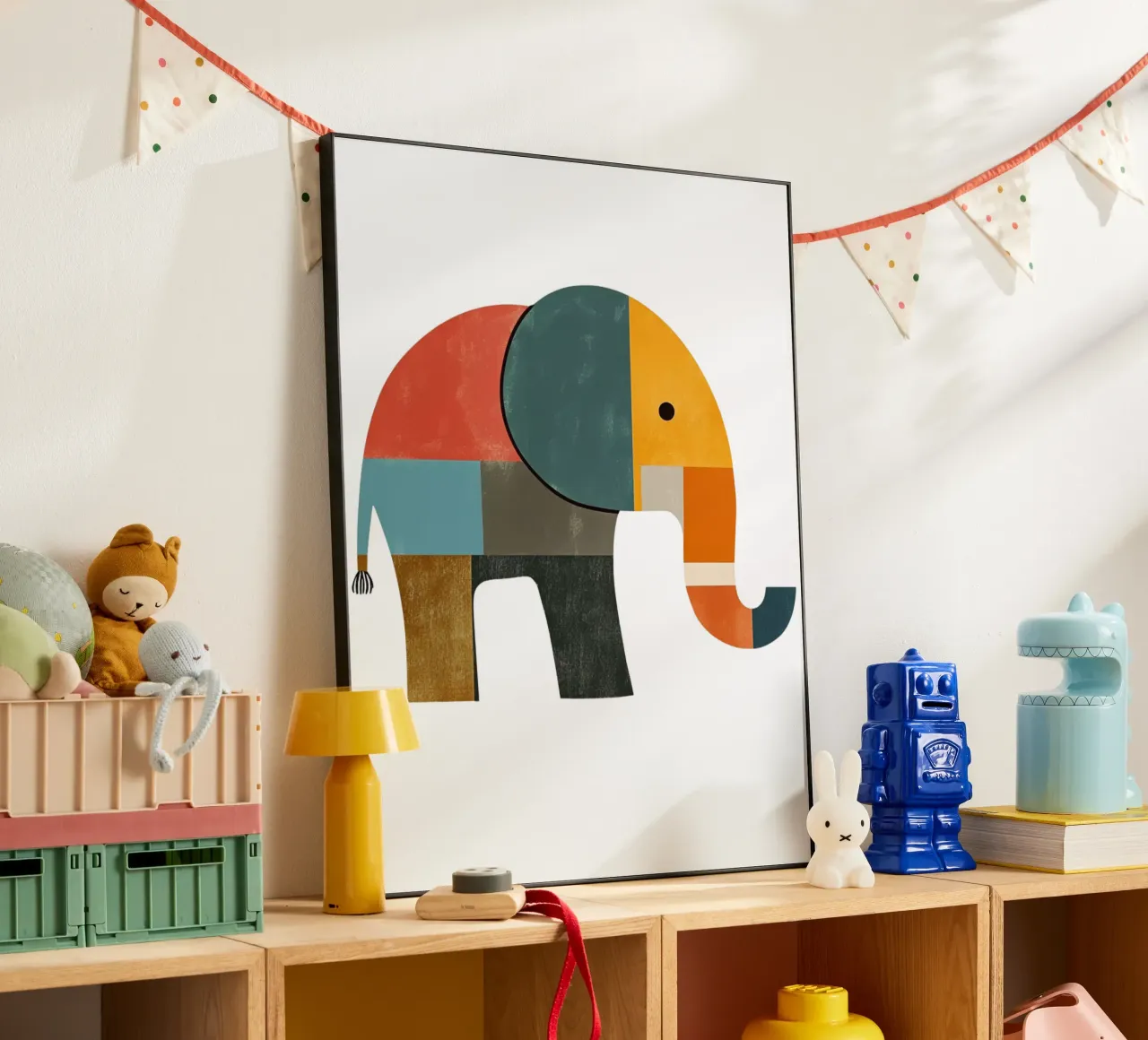 Cute Elephant alu-dibond by HookASmile