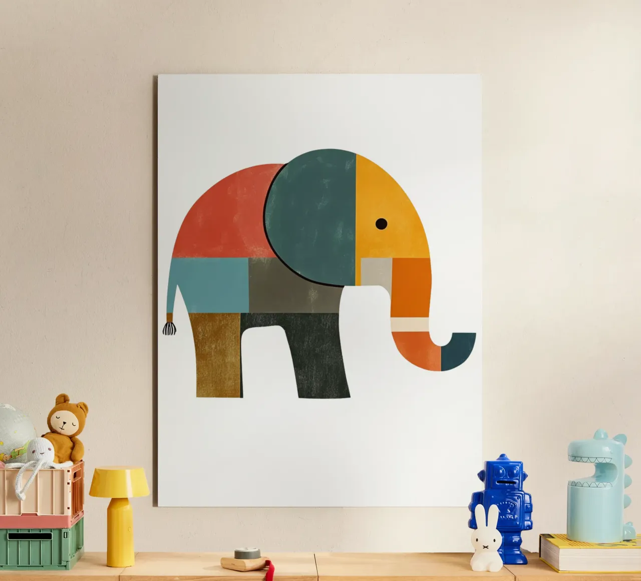 Cute Elephant alu-dibond by HookASmile