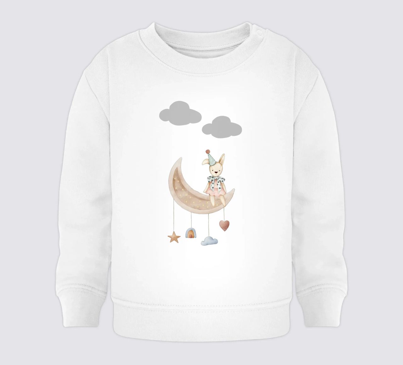 Noche estrellada de conejitos sudadera de bebé de Doodle Dreams Art