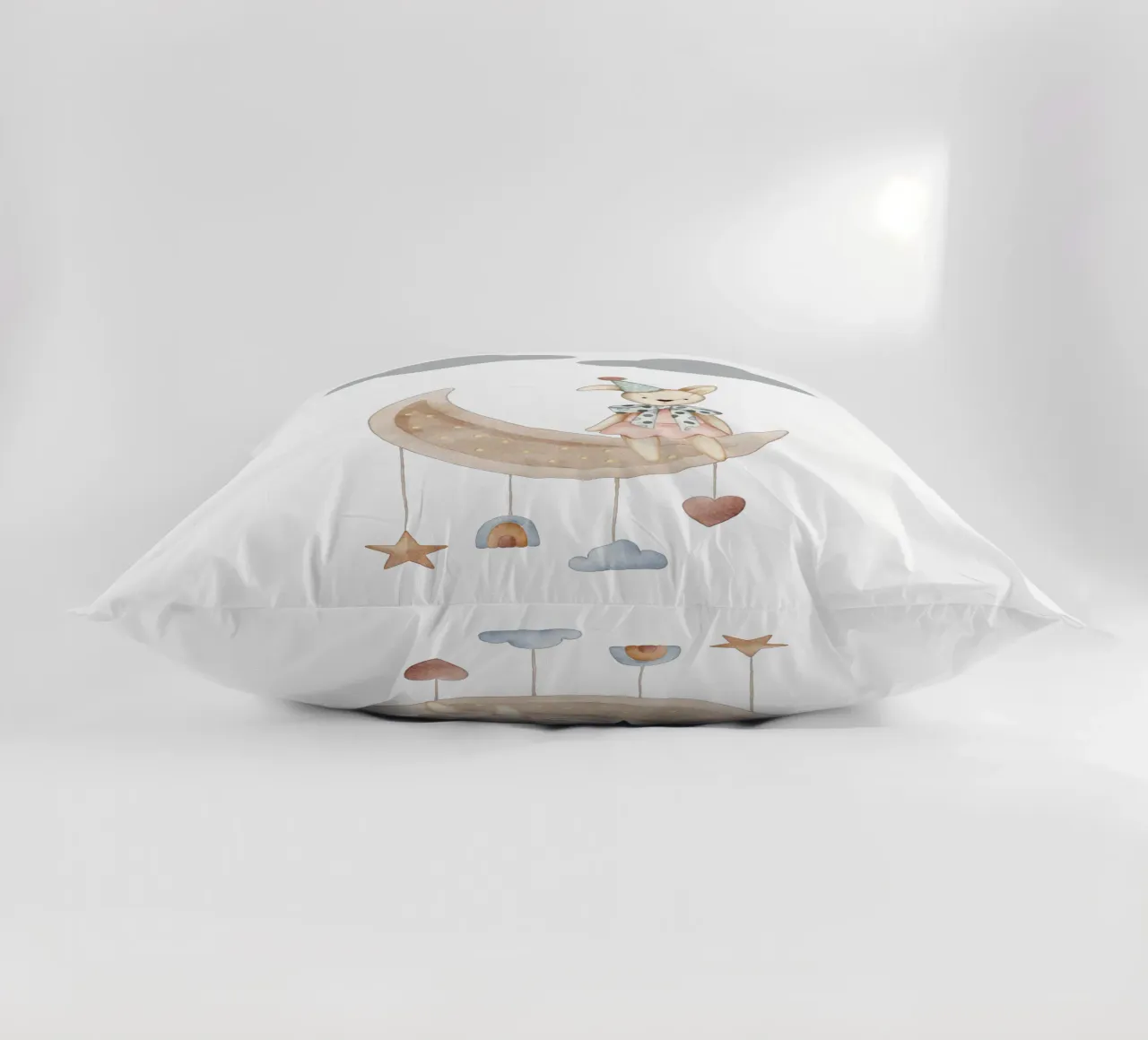 La notte dei coniglietti stellati cuscino da Doodle Dreams Art