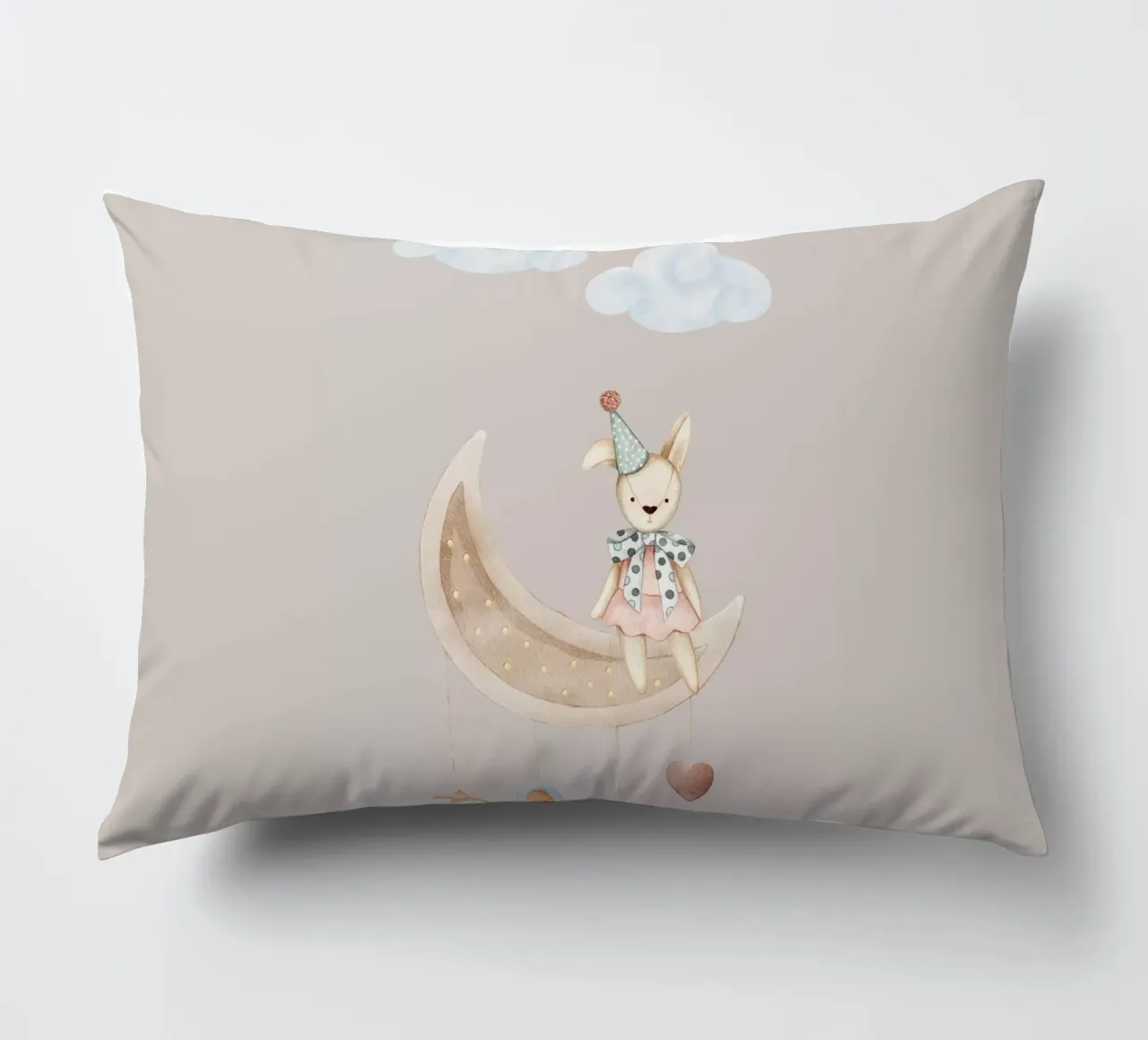 La notte dei coniglietti stellati cuscino da Doodle Dreams Art