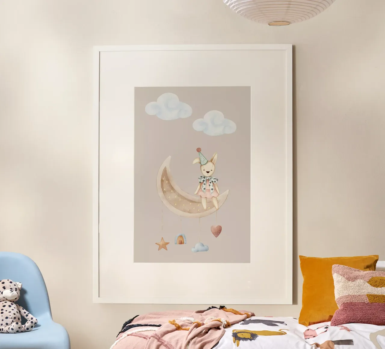 La notte dei coniglietti stellati carta hahnemühle da Doodle Dreams Art