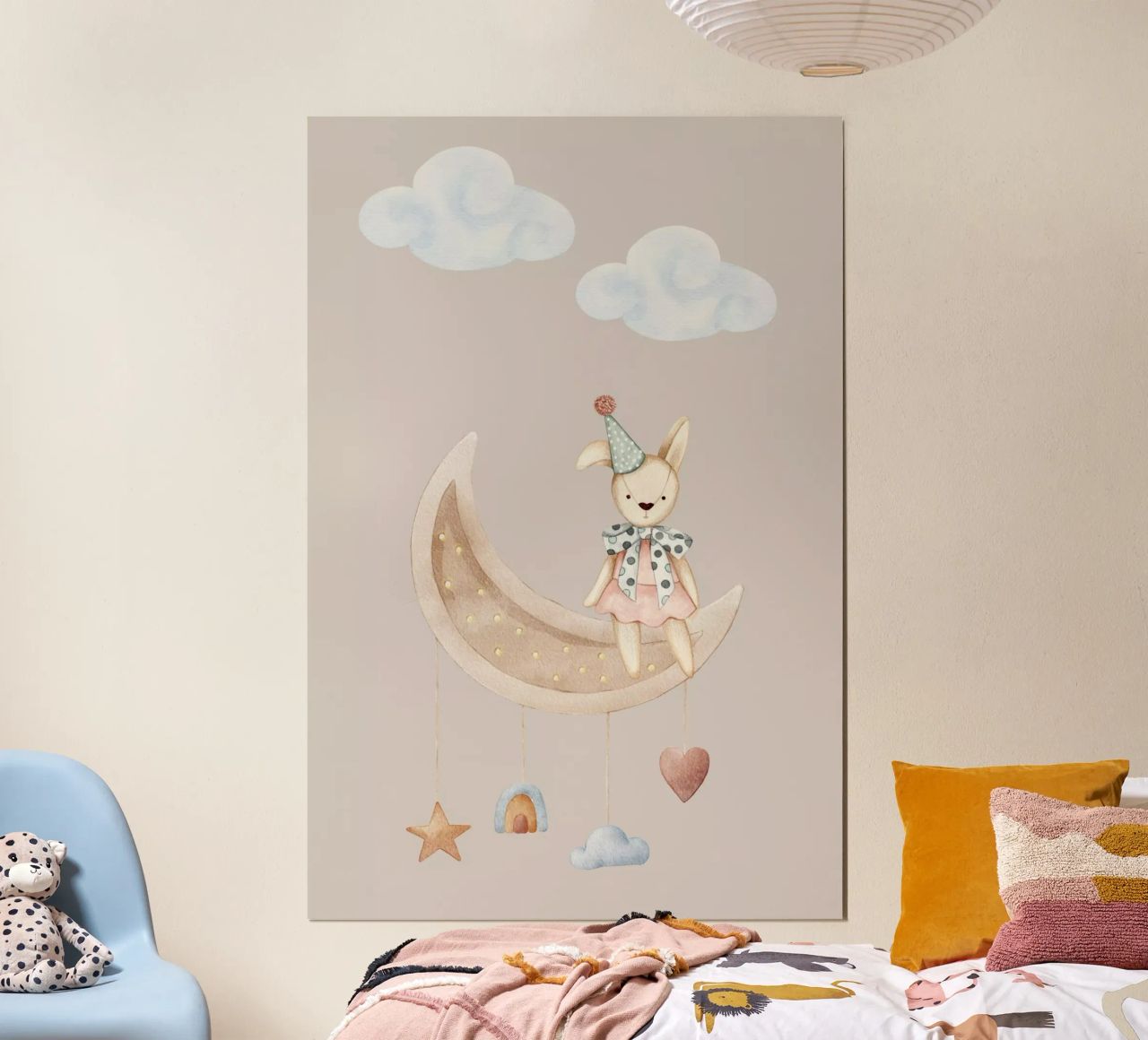 Starlit Bunny Night poster by Doodle Dreams Art