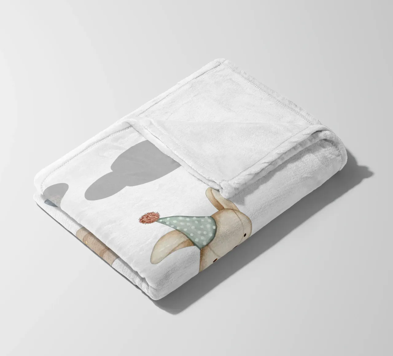 La notte dei coniglietti stellati coperta in pile da Doodle Dreams Art