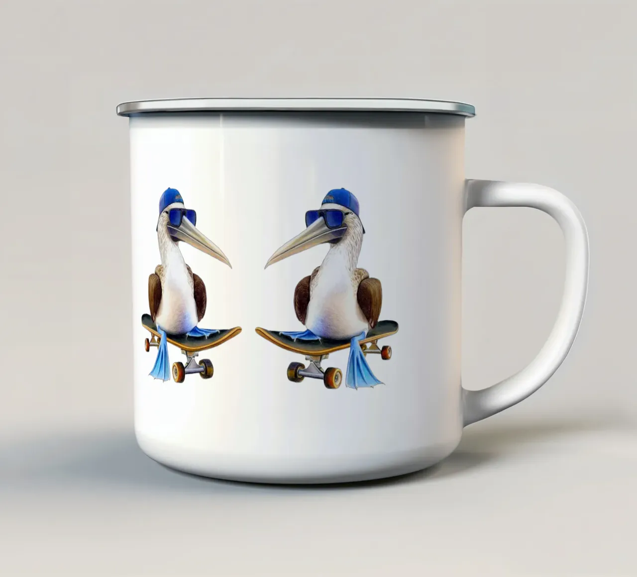 Paco the Skateboarder tazza in smalto da Graphit und Farbe