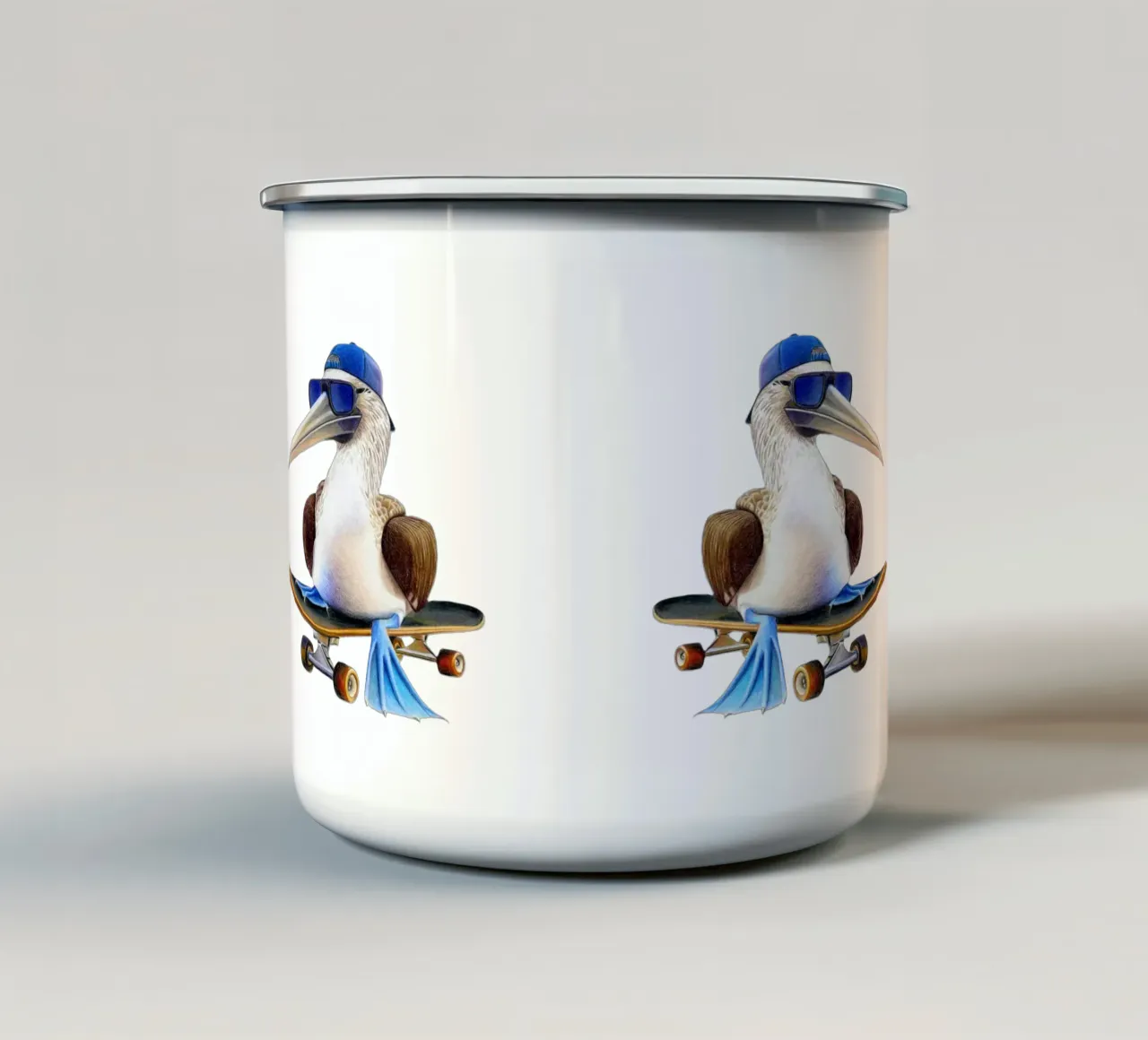 Paco the Skateboarder tazza in smalto da Graphit und Farbe