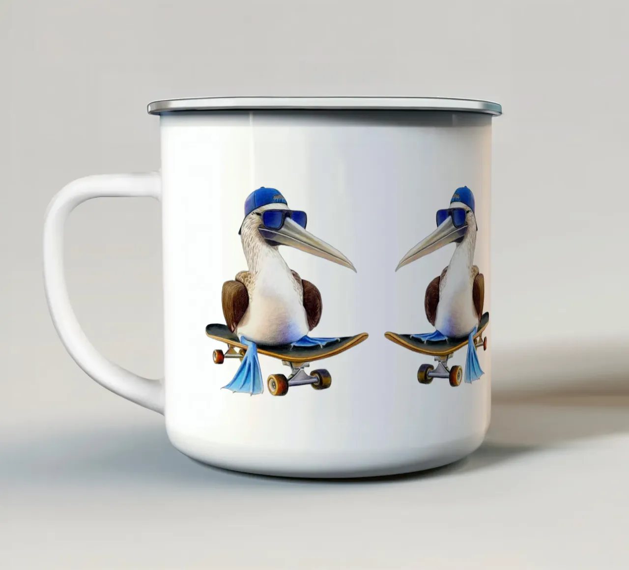Paco the Skateboarder tazza in smalto da Graphit und Farbe