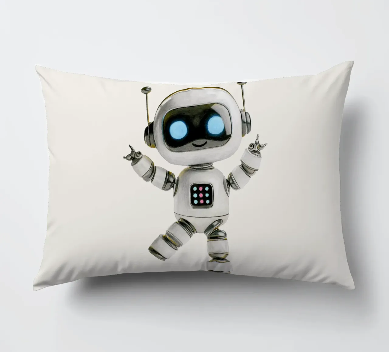 Happy Robot cuscino da Graphit und Farbe