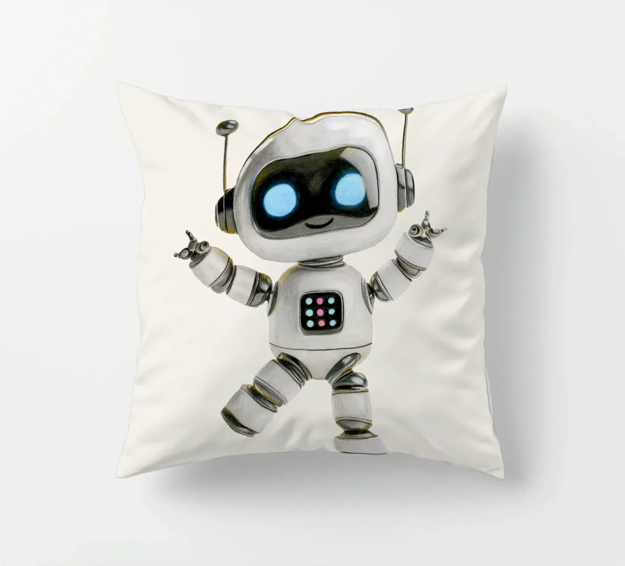 Happy Robot cuscino da Graphit und Farbe