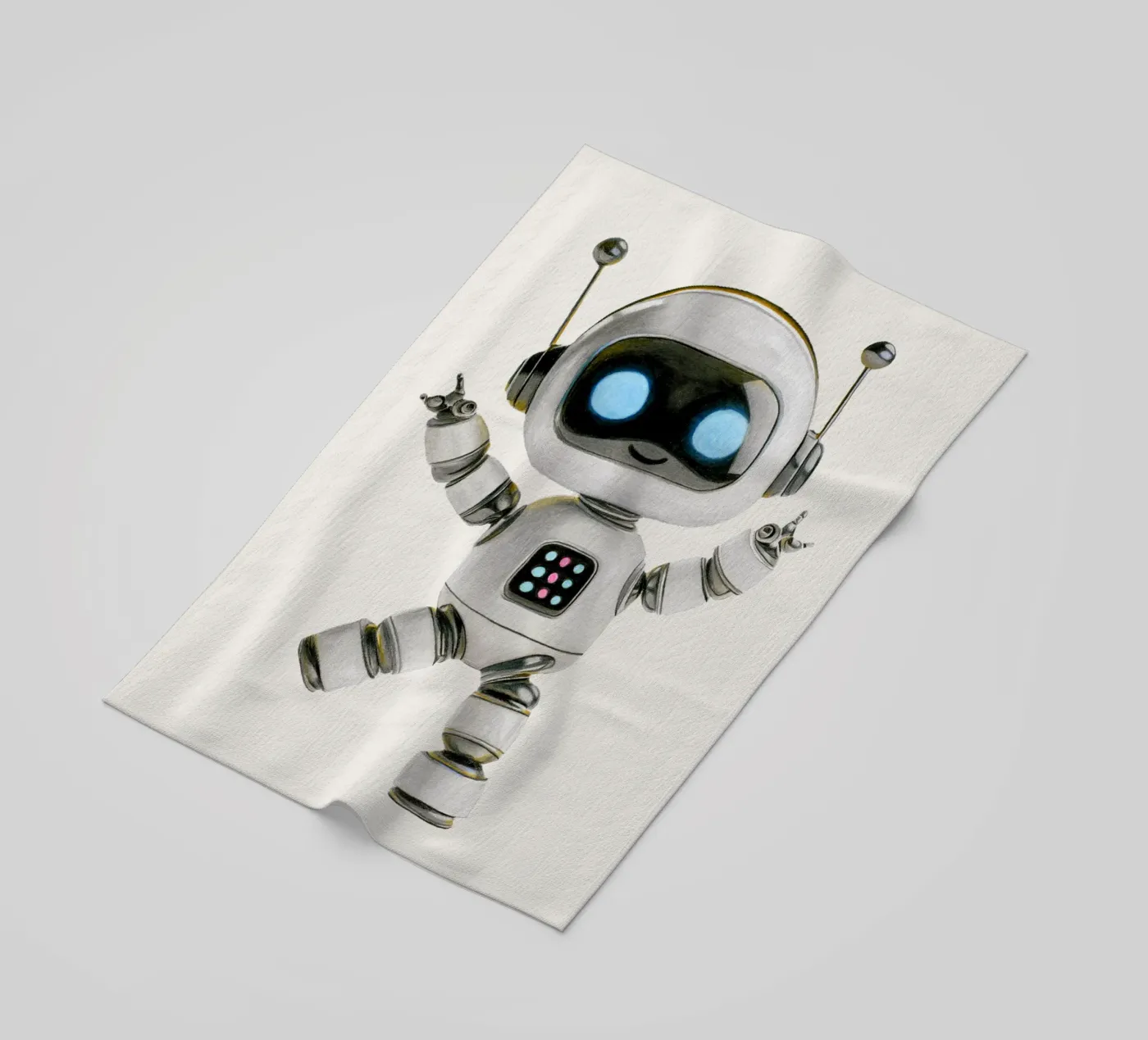 Happy Robot telo mare da Graphit und Farbe