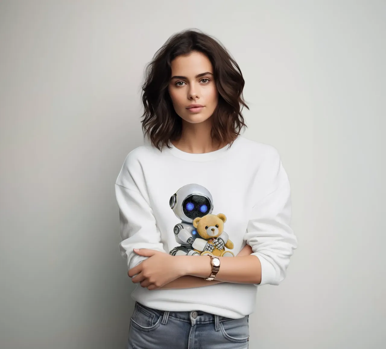 Robot e orsacchiotto felpa da Graphit und Farbe