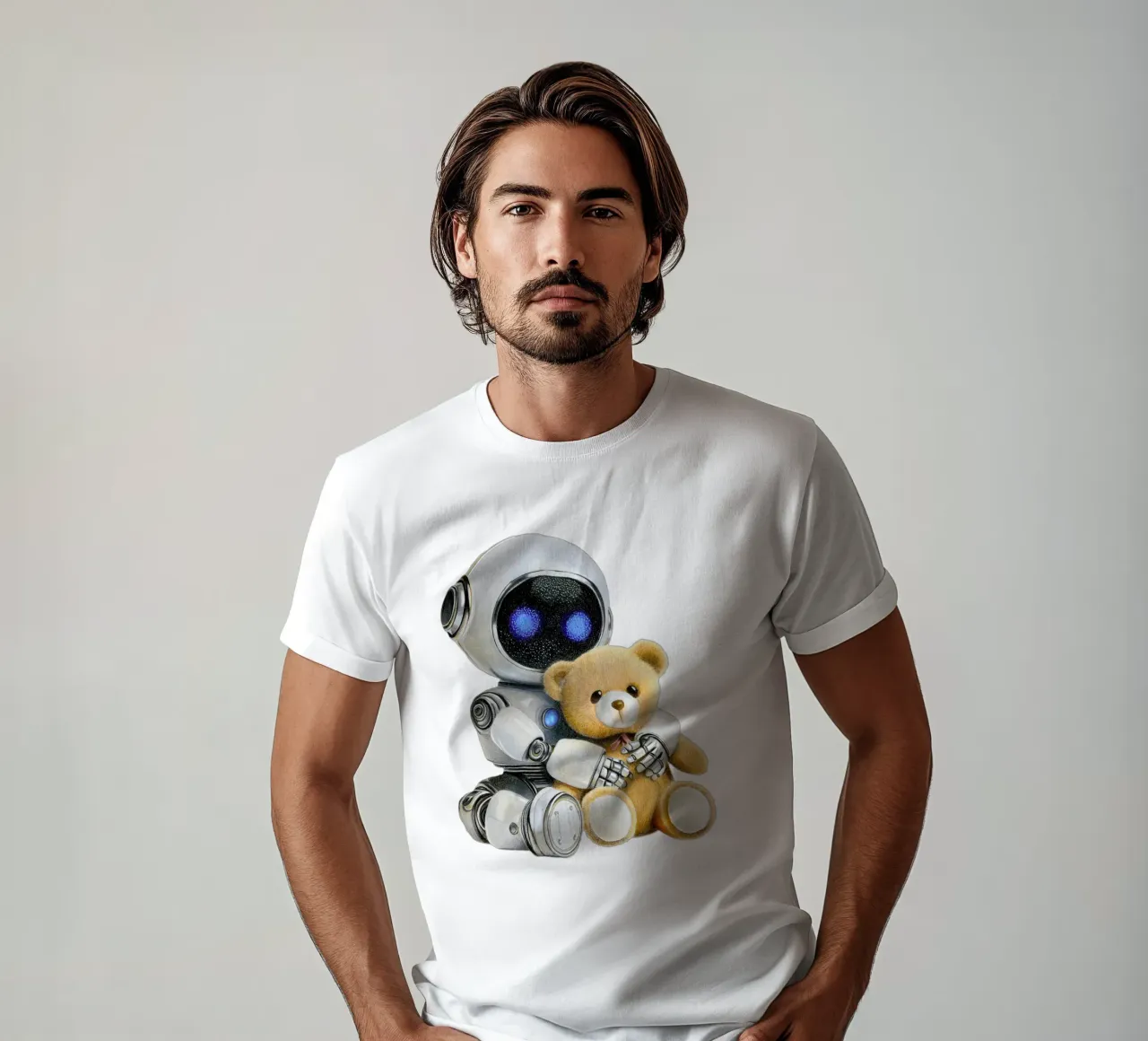 Robot e orsacchiotto t-shirt da Graphit und Farbe