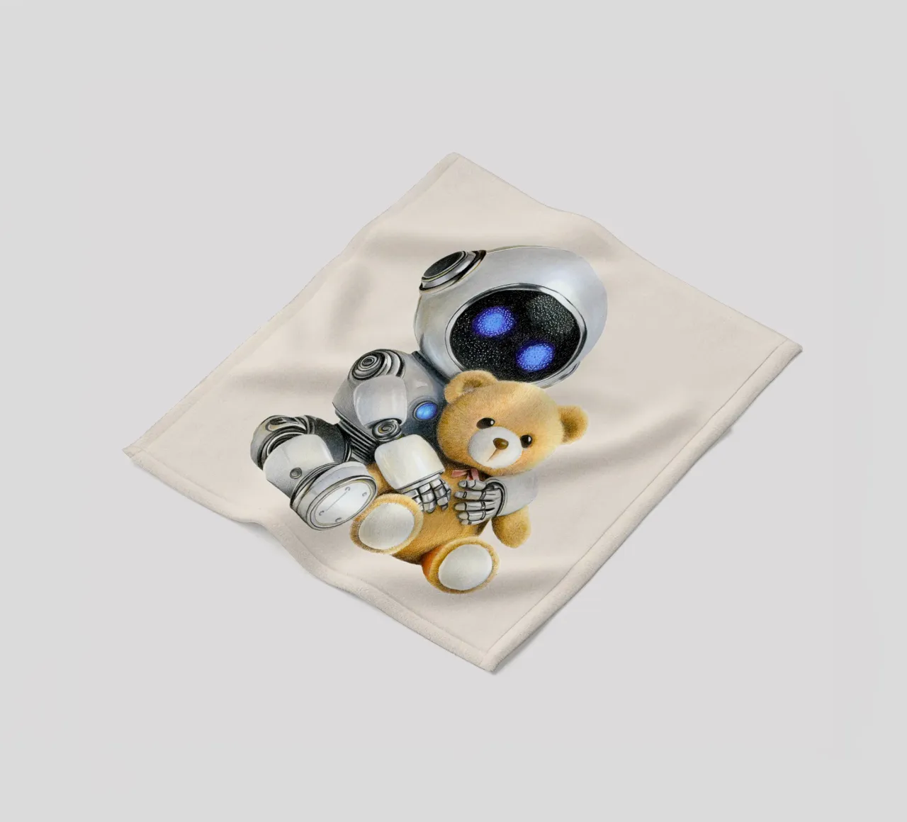 Robot e orsacchiotto coperta in pile da Graphit und Farbe
