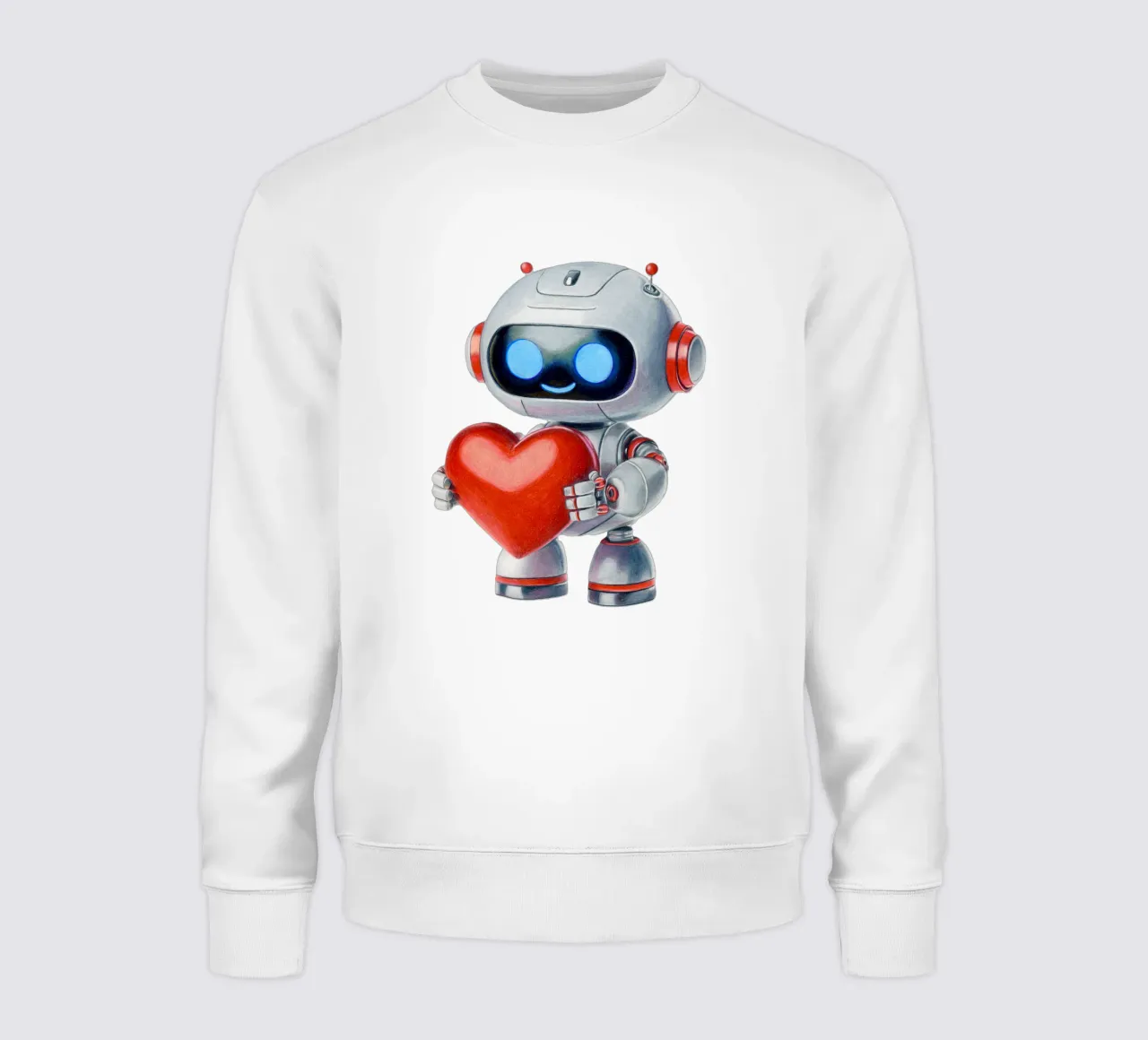 Robot con un cuore felpa da Graphit und Farbe