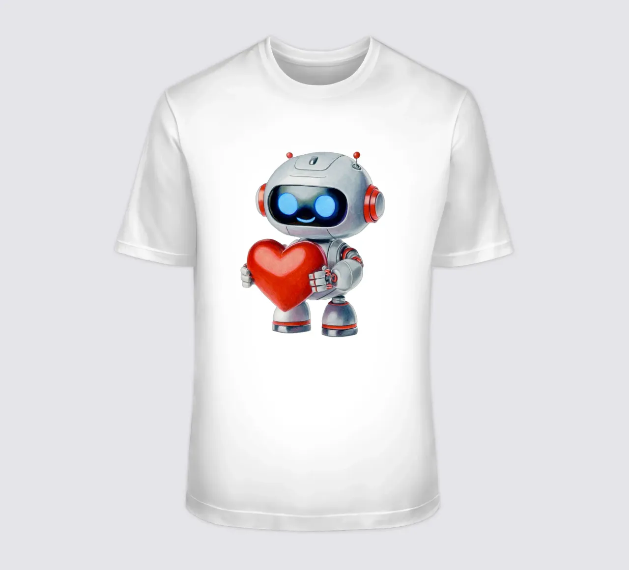 Robot con un cuore t-shirt da Graphit und Farbe