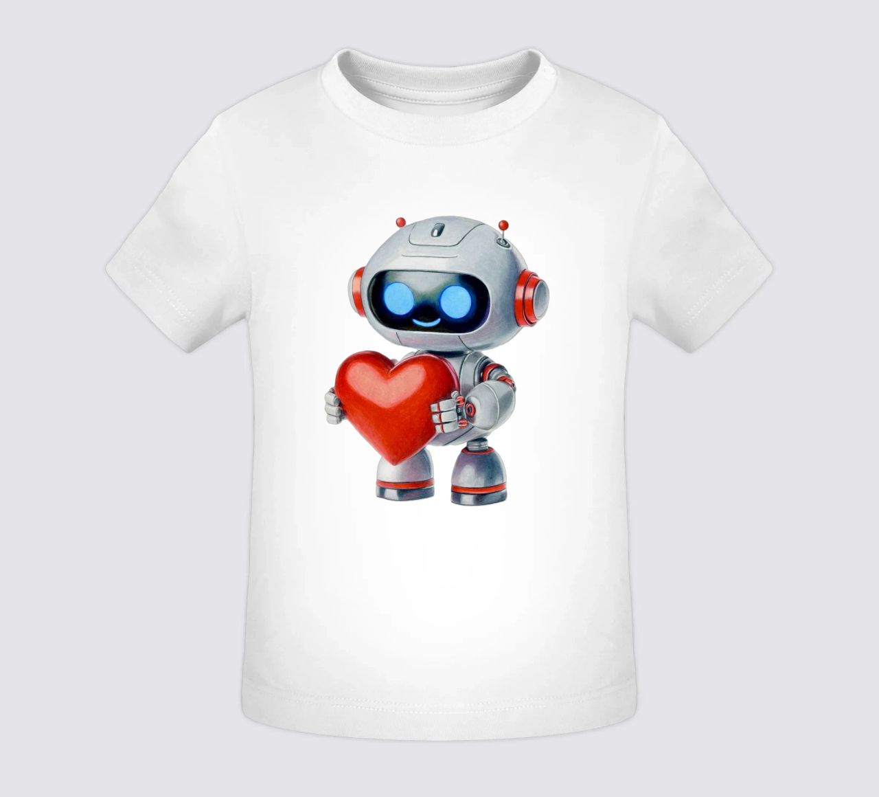 Robot con un cuore maglietta neonato da Graphit und Farbe